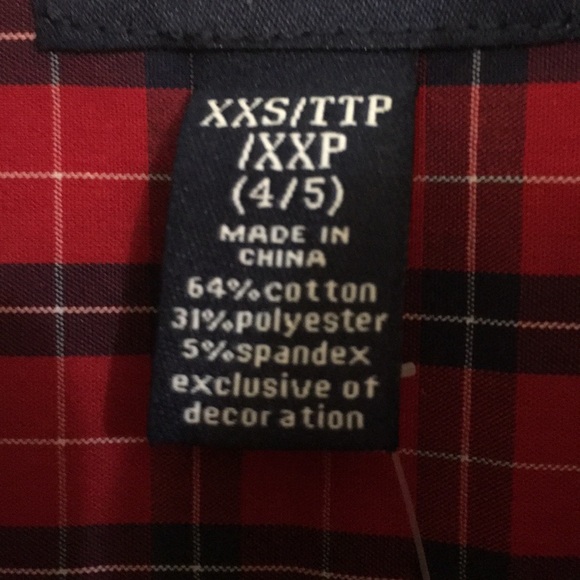 🔹NWT Chaps Stretch full sleeves Shirt , Boys XXS 4/5 - Picture 3 of 4